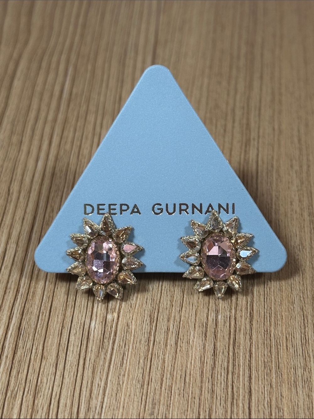 Deepa Gurnani Crystal Handmade Stud Earrings